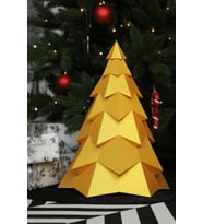 Yılbaşı Ağacı Noel Ağacı Lüks Gold Karton Ağaç