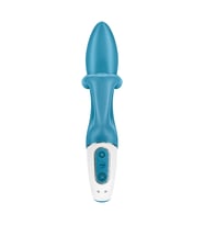 2 Motorlu Ultra Esnek Güçlü Titreşimli Satisfyer Embrace Me Turquoise Rabbit Vibratör