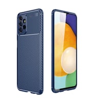 Galaxy A23 Kılıf Zore Negro Karbon Tasarım Silikon Kılıf (Lacivert)
