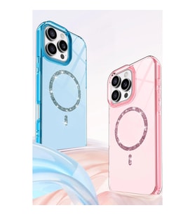 İphone 16 Pro Live Diamond Magsafe Kapak - Pembe