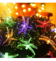 7m 30 Led Yusufçuk Kuşu 8 Fonksiyonlu Solar Panelli-RGB