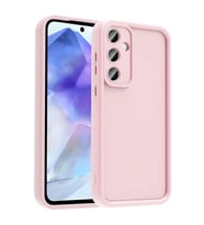 Samsung Galaxy A56 Kılıf Kamera Korumalı Kalın Kenarlı Viera Silikon Case (Pembe)