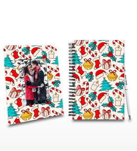 Yılbaşına Özel Ahşap Defter Kalem Ve Büyük Boy Çerçeve Seti