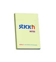 Hopax Stickn 76x51mm Yapışkanlı Not Kağıdı Pastel Sarı 100 Yaprak