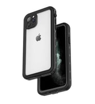 Uyumlu Model Apple iPhone 12 Pro Max Kılıf Toz Kir Su Geçirmez Kapak (Siyah)
