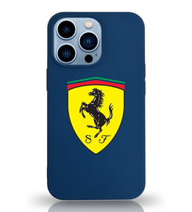 Apple iPhone 13 Pro  Lansman Kılıf Ferrari Tasarımlı Altı Kapalı İçi Kadife Kaplı  Kapak (Şeffaf)