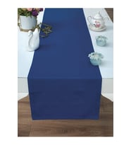 Amerikan Servis Pamuklu Mavi Renkli Masa Sunum Runner 40x140 (STD)