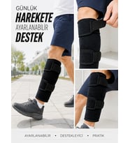 Ayarlanabilir Alt Baldırlık Baldır Destekliği Çift Bantlı Spor ve Günlük Kullanım