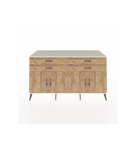 Kronos Konsol 2 Raflı 4 Çekmeceli 8 Kapaklı 176x59x99 Aytaşı-Çam
