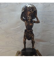 HERKÜL GÜÇ TANRISI YUNAN MİTOLOJİ EV VE OFİS HEDİYESİ (Siyah)