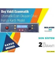 EZANMATİK (5 VAKİT  OTOMATİK EZAN OKUYAN CİHAZ - HAFIZA KARTLI 2024 SON MODEL