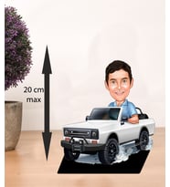 KİŞİYE ÖZEL KARİKATÜR offroad adam BİBLOSU