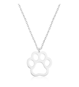 Köpek Patisi 925 Ayar Gümüş Kadın Kolye
