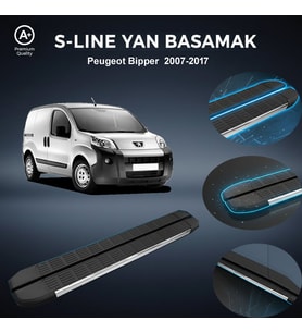 Peugeot Bipper S-Line Premium Krom Yan Basamak 2007-2017
