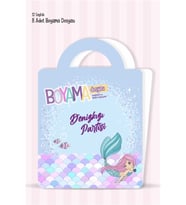 Denizkızı Temalı - Boyama Dosyası Doğum Günü Parti Seti Hediyesi 15x21cm 8'li Paket