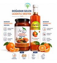 ÇareBurada Mandalina Şurubu 700 ml Bodrum Mandalinası Macunu 610 g Set
