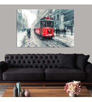 Miyrem Exclusive Serie"  Beyoğlu Tramvay Kanvas Tablo