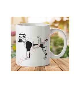 Star Wars Köpek İki Tarafı Baskılı Kupa Bardak