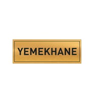 YEMEKHANE YAZILI METAL LEVHA 20 X 7 CM