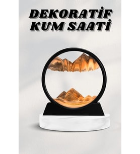 7 Inç Orta Boy Dekoratif Yuvarlak Kum Tablosu Dekoratif Süs