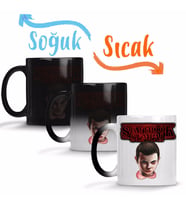 Stranger Things Stranger Sempai Sihirli Kupa Bardak Porselen