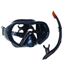Star Diving Dalış Maskesi ve Snorkel Yetişkin - 51712-SİYAH (Lisinya)