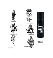 Para ve Yaşam Spray Tattoo Geçici Dövme Yapma Seti Sprey Dövme Kiti