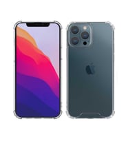 Apple iPhone 13 Pro Max Kılıf Köşeleri Airbagli Kamera Korumalı Silikon (Renksiz)