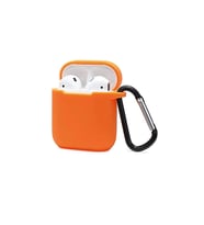 Airpods 2 (2.nesil) Sert Silikon Kılıf - Turuncu
