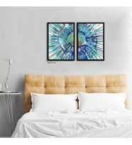Çerçeveli Doku Efektli Tablo Seti 105x70 cm