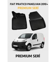 Black Gold Fiat Pratico Panelvan 2010+ 3D Havuzlu Oto Paspas ( Ön İki Paspas )
