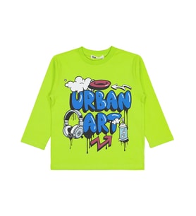 Civil Boys Urban Art Baskılı 2-5 Yaş Sweatshirt - Yeşil