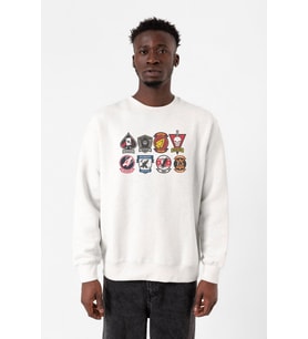 Top Gun Maverick Badge Layout Group Beyaz Erkek 2ip Sweatshirt