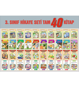 Ata 3.Sınıf Hikaye Seti (40 Kitap) (Beyaz)
