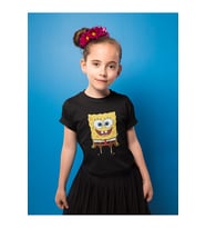 Süngerbob Baskılı Unisex Çizgi Film Çocuk Tişört (1-12 Yaş)