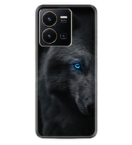 Vivo Y35 Kılıf Resimli Desenli Silikon Platinium Series Dark Wolfs 1834