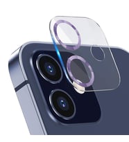 Binano iPhone 12 3D Pro Kamera Koruyucu Lila