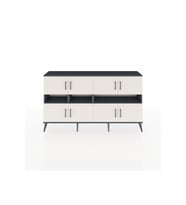 Arges Konsol 8 Raflı 8 Kapaklı 176x30x99 Antrasit-Aytaşı/Antrasit