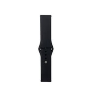 Lexroo Huawei Watch GT 3 42mm Band Serisi 20mm Klasik Kordon Silikon Strap Kayış - Siyah
