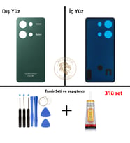 Xiaomi Redmi Note 13 Pro 4G Orman Yeşili Arka Pil Kapağı Batarya Kapağı + Yapıştırıcı ve Vida Seti
