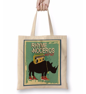 Rhymenoceros Bez Çanta Uzun Saplı