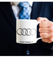 Kişiye Özel Audi Logo Baskılı Kupa