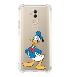 Huawei Mate 20 Lite  Köşe Korumalı Antişok Kapak Donald Duck Tasarımlı Şeffaf  Kılıf