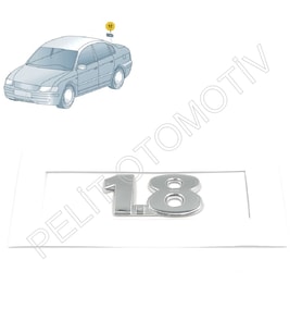 Bora Bagaj Kapak 1.8 Krom Yazı 3B0853675