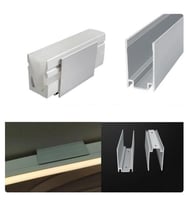 Alüminyum Neon tutucu Profil 11x15mm LED Neon Sabitleme Kanalı Eloksallı 1 Metre Montaj Aparatı Kanal