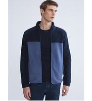 LCWAIKIKI Basic Lacivert Dik Yaka Polar Erkek Fermuarlı Sweatshirt