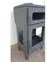 Dorello Fırınlı Pelet Sobası Camlı Şömine Soba Dorello Soba 005 Model Kuzine Soba Döküm Soba