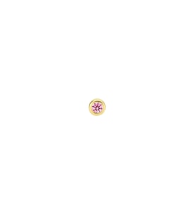 Pembe Taşlı Altın Tektaş Hızma