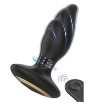 Fastieshop Şarjlı Uzaktan Kumandalı Rotating  Vibratör (Siyah)