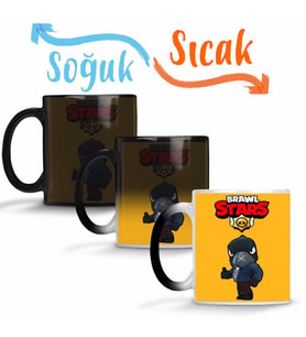 Black Crow Brawl Stars Sihirli Kupa Bardak Porselen